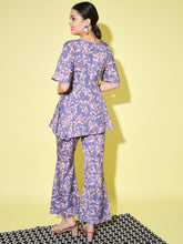 Women's Top with Pant Botnical Printed Co-ord Set